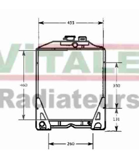 RADIATORE ACQUA TRATTORE PER RENAULT AGRI CLAAS 70.14SP- 80.12-80.34-80.14TX-750
