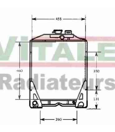 RADIATORE ACQUA TRATTORE PER RENAULT AGRI CLAAS 70.14SP- 80.12-80.34-80.14TX-750
