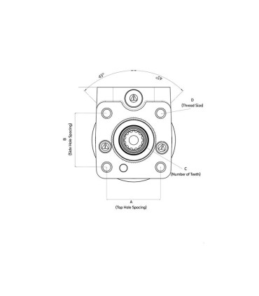 BOÎTIER ORBITROL POUR FIAT CASE JX55 JX60 JX65 JX70 JX75 JX80 JX85 JX90 JX95 5165251, 5140383, 5126023