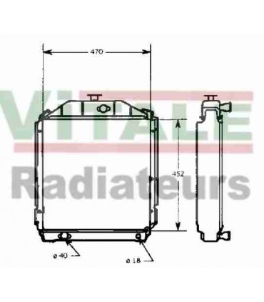 RADIATEUR EAU RENAULT AGRI CERES 85-85 X-95-95 X