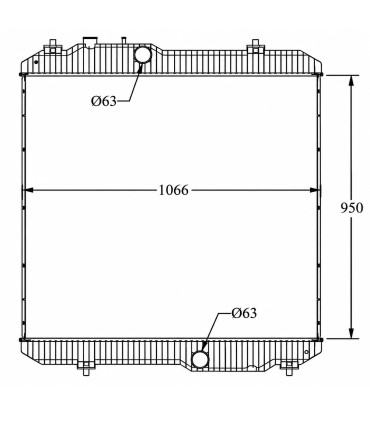 KÜHLER FÜR PERKINS SERIE 2000 2300 D MN422000-42830W MN42200042830W