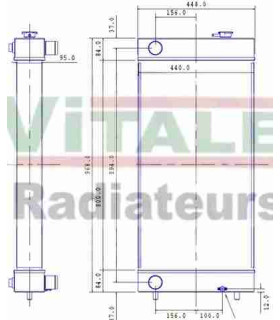  Radiateur moteur SCANIA Série P 95-04 