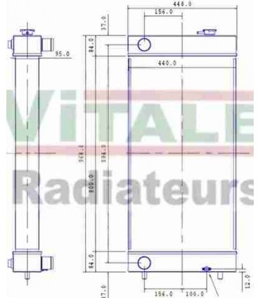 Radiatore ad acqua CASE CX210B