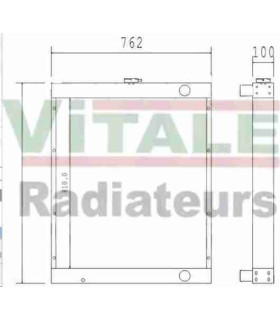  Radiateur eau pour SCANIA Série P 95-04 