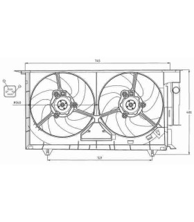  Radiateur eau pour SCANIA Série P 95-04 