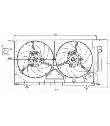 VENTILATEUR DE REFROIDISSEMENT MOTEUR CITROEN