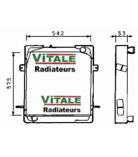 Radiateur moteur pour PEUGEOT 204