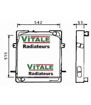 RADIATORE ACQUA PER RENAULT TRUCKS JP11-13-14 S90-S110-S130-S150-S170 5000294575 5000294598