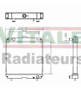 RADIATEUR KUBOTA 2525