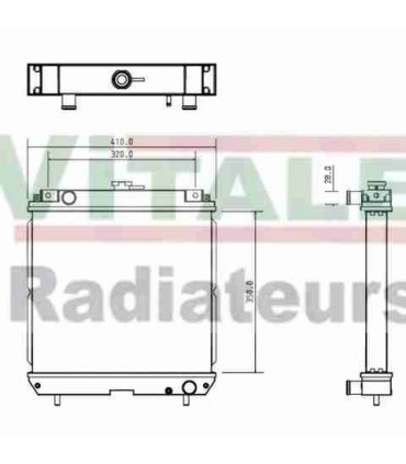 RADIATEUR KUBOTA 2525