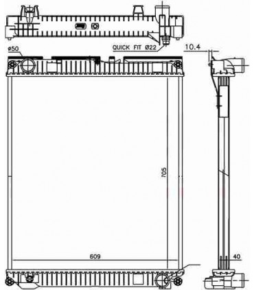 Radiateur moteur MAN TRUCKS TGL (05)