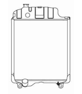 RADIATEUR EAU JOHN DEERE 1640-1840-2040-2140-1640F-1840F