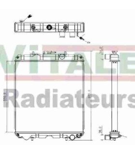  Radiateur eau pour SCANIA Série P 95-04 
