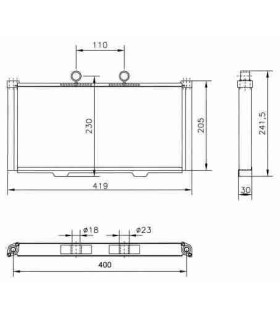  Radiateur eau pour SCANIA Série P 95-04 