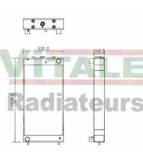 Radiatore dell'acqua KOMATSU D65
