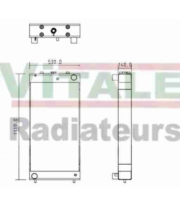 Radiatore dell'acqua KOMATSU D65