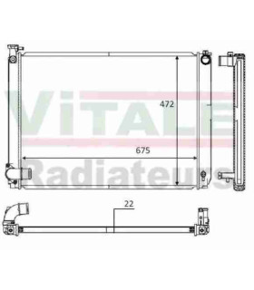 Radiateur moteur pour RENAULT R16