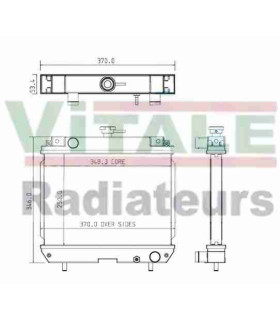  Radiateur moteur SCANIA Série P 95-04 