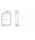 Radiateur eau pour TRACTEUR RENAULT AGRI 58.12 / 58.32 