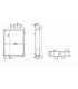 Radiateur eau pour TRACTEUR RENAULT AGRI 58.12 / 58.32 
