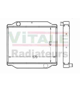  Radiateur eau pour SCANIA Série P 95-04 