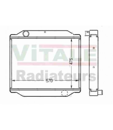 RADIATEUR EAU JCB 3CX- JCB 444CN-214-215-216-217