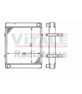 RADIATORE ACQUA PER JCB 3CX4-JCB3CX2 92300900 92301100 92301300