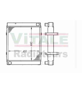 Radiatore dell'acqua JCB 3CX2-JCB 408-410-412-415-420-425