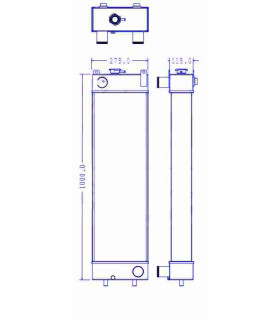  Radiateur eau pour SCANIA Série P 95-04 