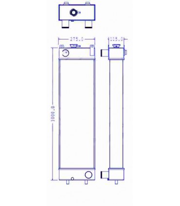  Radiateur eau pour SCANIA Série P 95-04 