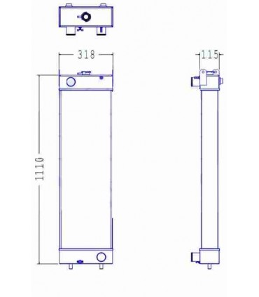  Radiateur eau pour SCANIA Série P 95-04 