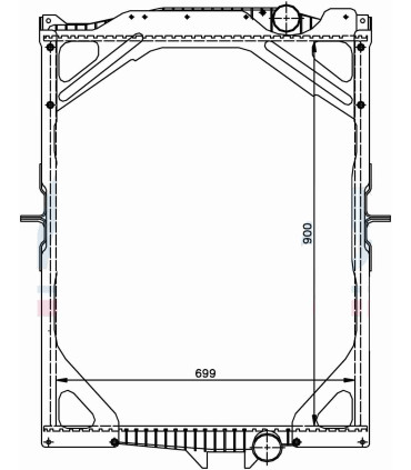  Radiateur eau pour VOLVO Fm 10