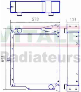 Radiatore ad acqua TEREX 350