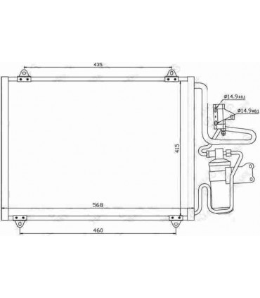 Radiateur moteur DAF CF85