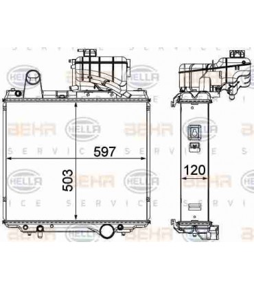  Radiateur moteur Citroën HY 