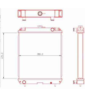 RADIATEUR EAU KUBOTA 