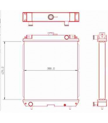  Radiateur moteur SCANIA Série P 95-04 