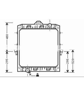  Radiateur  eau pour DAF CF 85