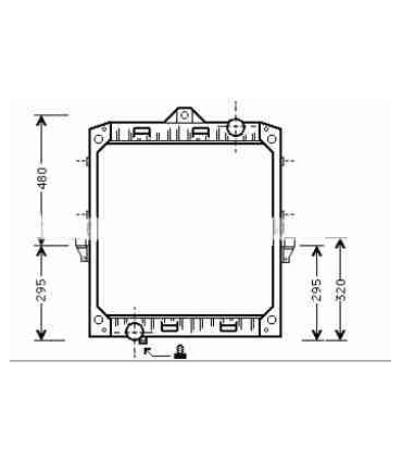 RADIATEUR EAU DAF F 1700-1800-1900