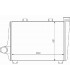 INTERCOOLER ECHANGEUR AIR RENAULT TRUCKS RVI  G170-MS200-S130-S150-S170-S220
