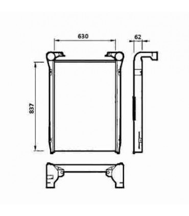 Radiateur moteur pour PEUGEOT 204