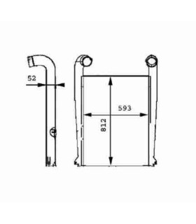 Radiateur moteur pour PEUGEOT 204
