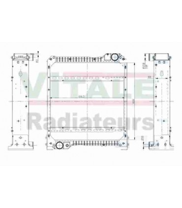  Radiateur moteur SCANIA Série P 95-04 