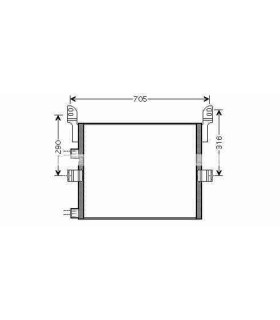 CONDENSATORE PER ARIA CONDIZIONATA RENAULT TRUCKS RVI KERAX-MAGNUM-PREMIUM