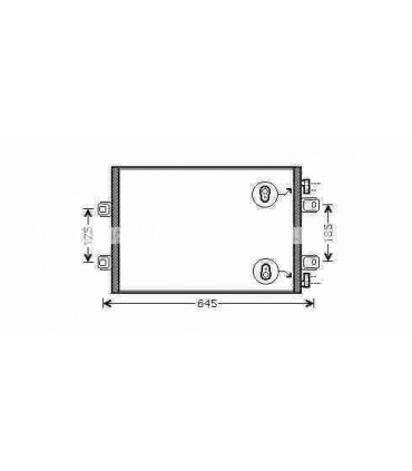 Radiateur eau pour TRACTEUR RENAULT AGRI 58.12 / 58.32 