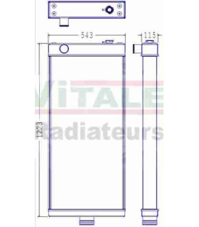 Radiatore ad acqua Komatsu WA500-6