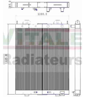  Radiateur moteur SCANIA Série P 95-04 