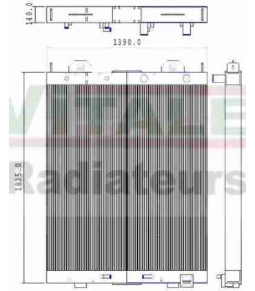 Radiatore ad acqua TEREX RH120E