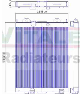 Radiatore ad acqua TEREX RH120E TIER 2