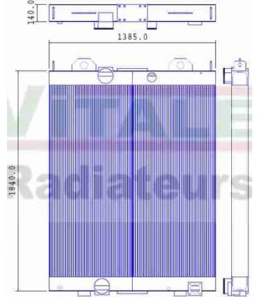 Radiatore ad acqua TEREX RH120E TIER 2
